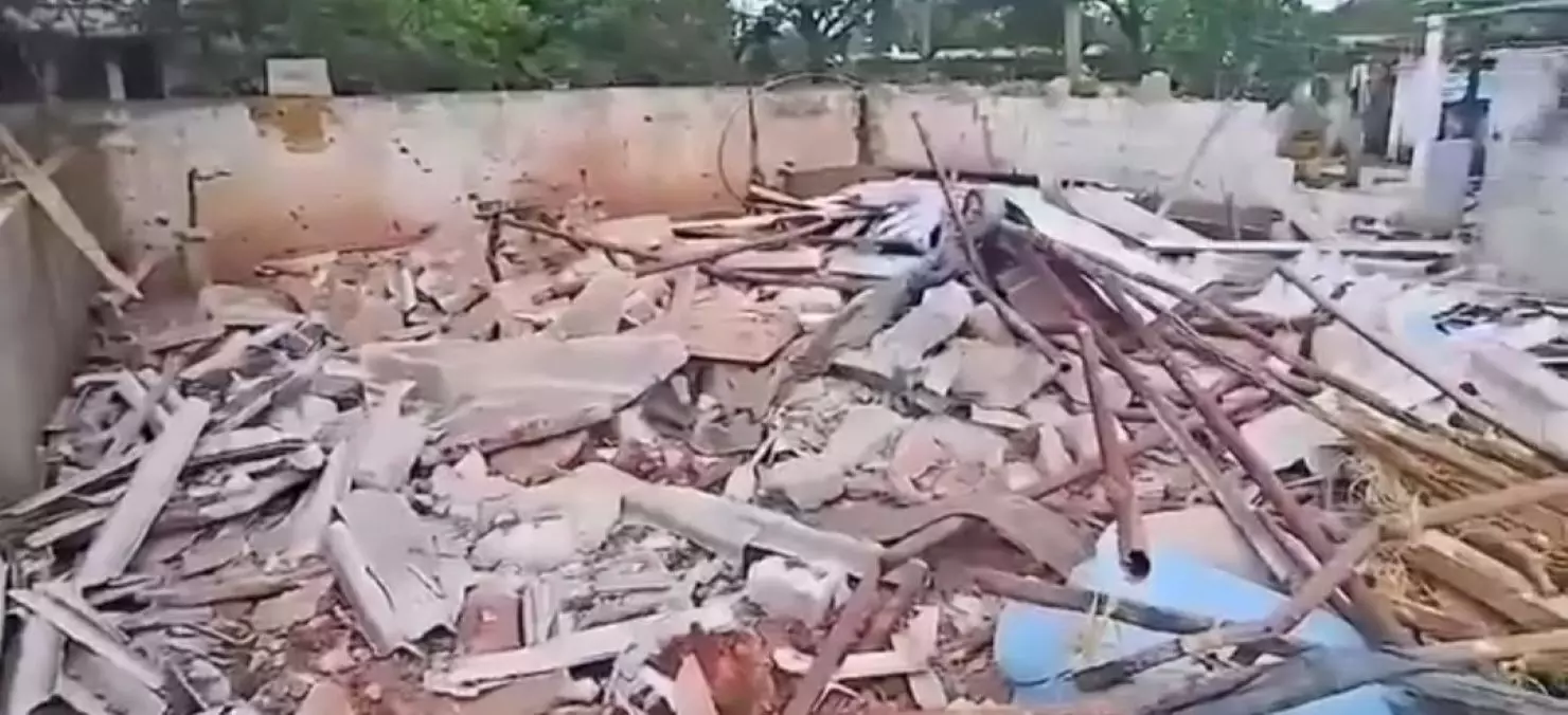 Dairy Farmer Takes Buffaloes To Mla’s Office After Shed Demolished