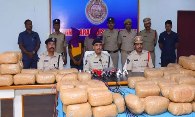 AP: Police Arrest Two With 145 kg of Ganja in Vizianagaram