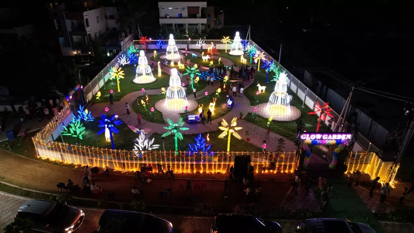 Glow Garden Illuminates Tirupatis Vinayak Sagar Under Smart City Mission
