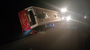 Mini Bus Overturns in Nalgonda, Resulting in One Death