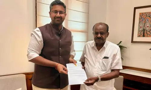 MP Sribharat Urges Steel Minister to Reinstate VSP Contract Workers MP Sribharat Urges Steel Minister to Reinstate VSP Contract Workers