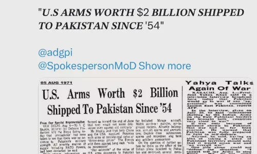 Kolkata Based Eastern Command Shares Old News Clip Highlighting Role Played By US In Arming Pakistan