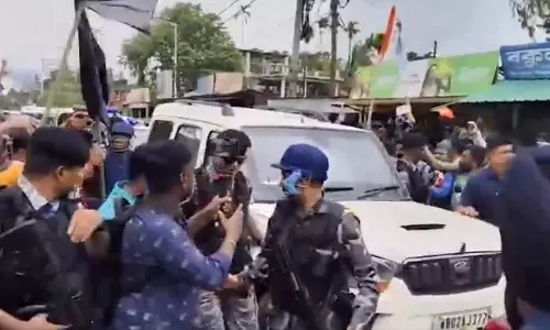 Suvendu Adhikari’s Convoy Attacked In Coochbehar Suvendu Adhikari’s Convoy Attacked In Coochbehar