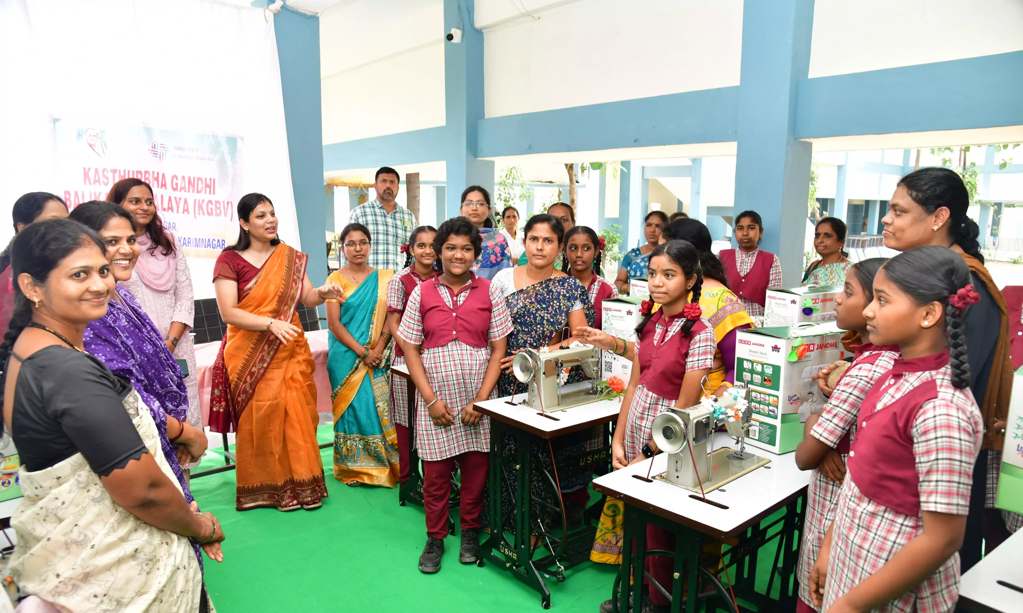 Collector Distributes Sewing Machines, Urges Life Skills