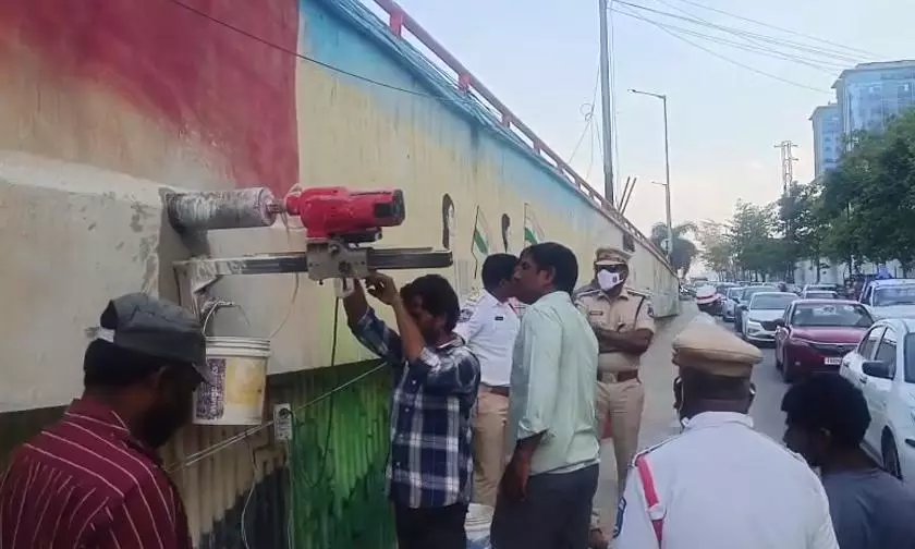 Drilling of Holes on Flyover Ramp Scientific: Experts