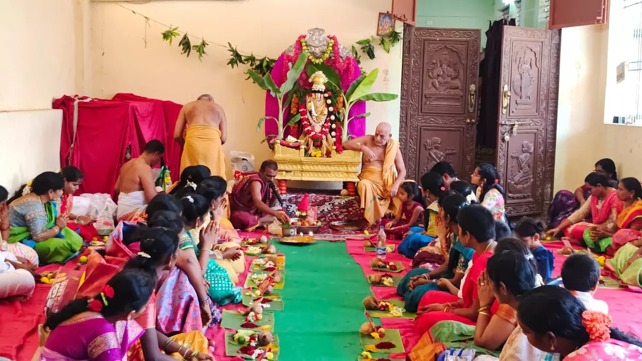 Devotion, Grandeur Mark Varalakshmi Vratam Pujas Across Nellore District Devotion, Grandeur Mark Varalakshmi Vratam Pujas Across Nellore District