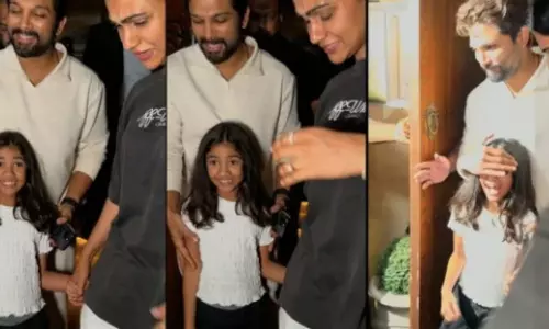 Allu Arjun Spotted on a Family Dinner, Pictures Go Viral