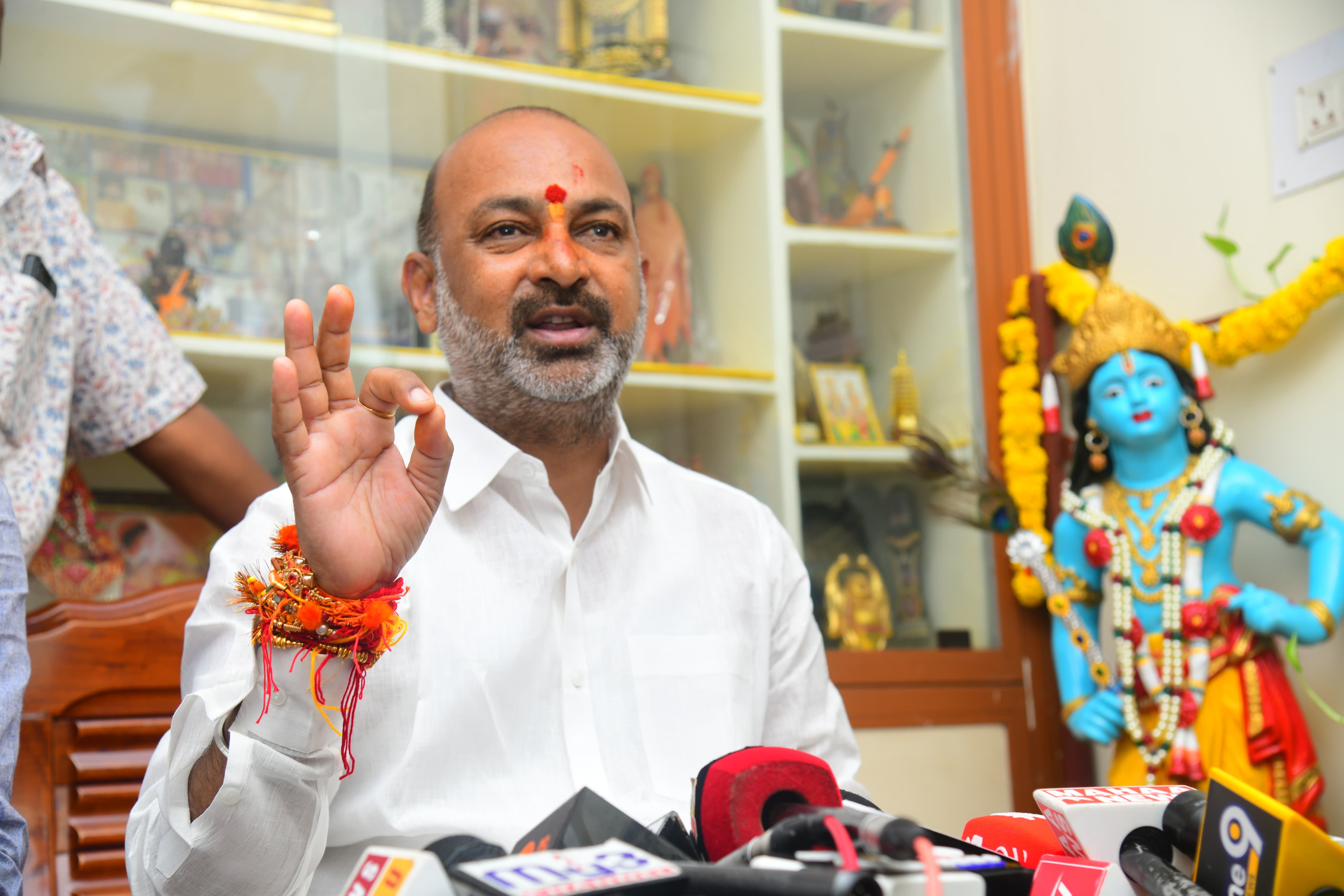 Bandi Sanjay Accuses Congress, BRS of Corruption Cover-Up