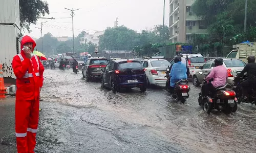 Evening Storms Hit Hyderabad, Affecting Traffic