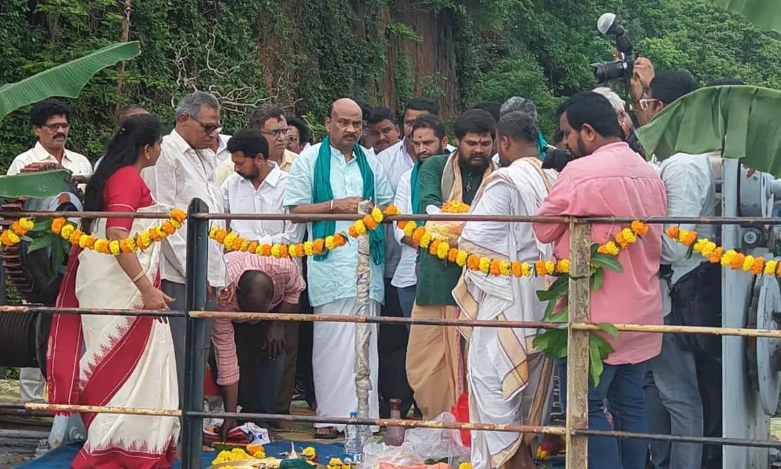 AP Speaker and Home Minister Release Tandava Reservoir Waters, Assure Support for Farmers