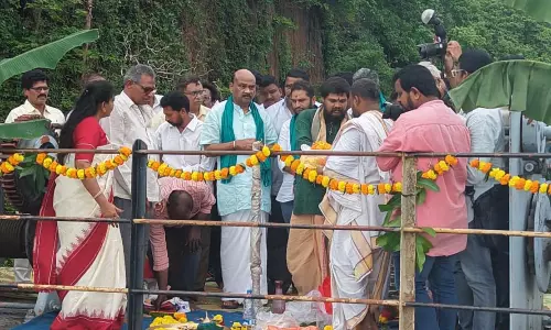 AP Speaker and Home Minister Release Tandava Reservoir Waters, Assure Support for Farmers