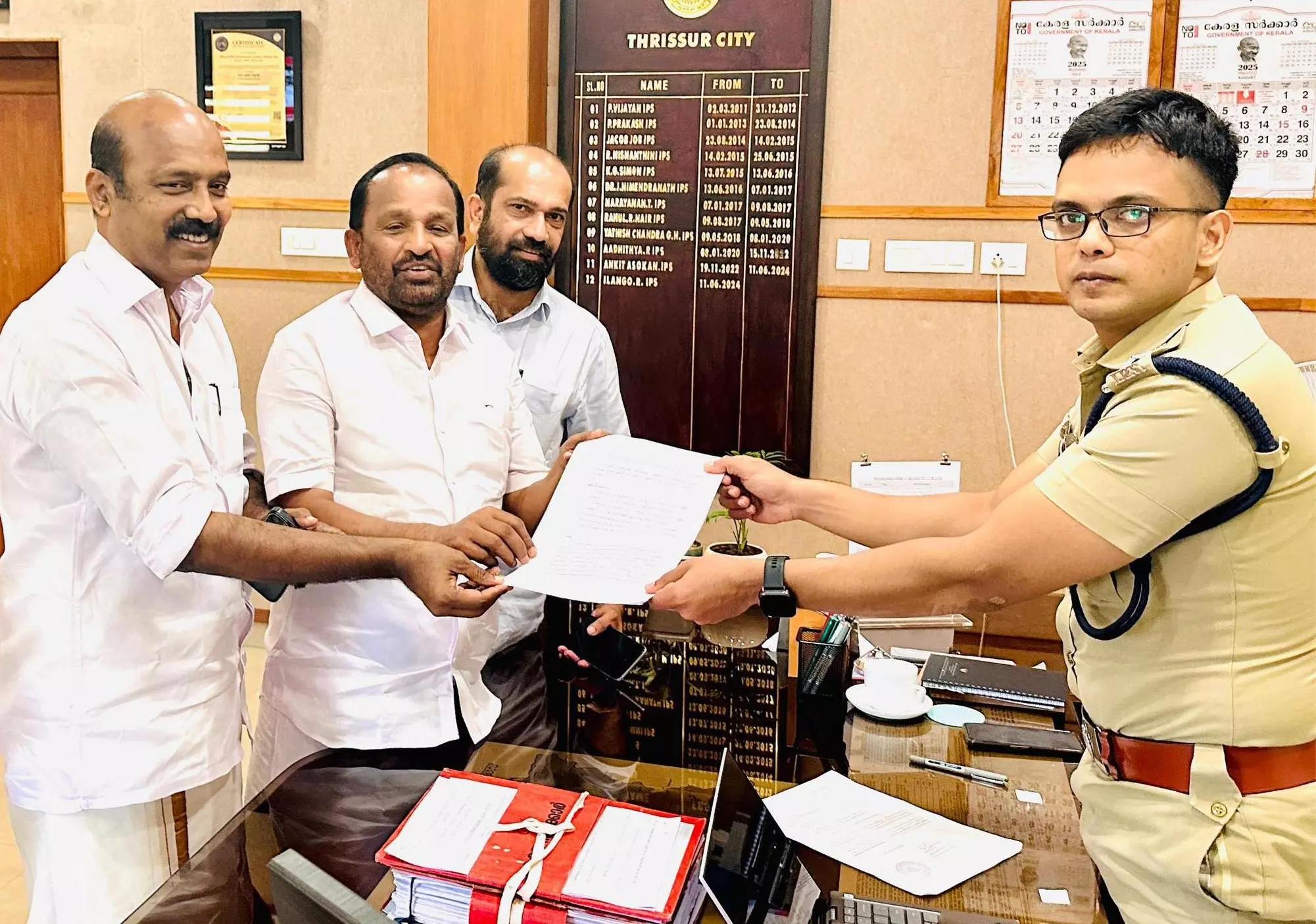 Congress Files Complaint Against Union Minister Suresh Gopi Congress Files Complaint Against Union Minister Suresh Gopi