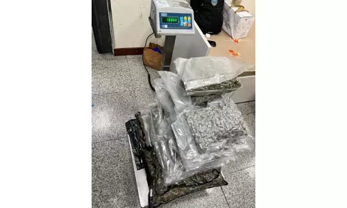 Ganja Worth Rs.13.3 Cr Seized from Passenger at RGIA