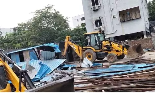Hydraa Razes Illegal Units on Neknampur Lake
