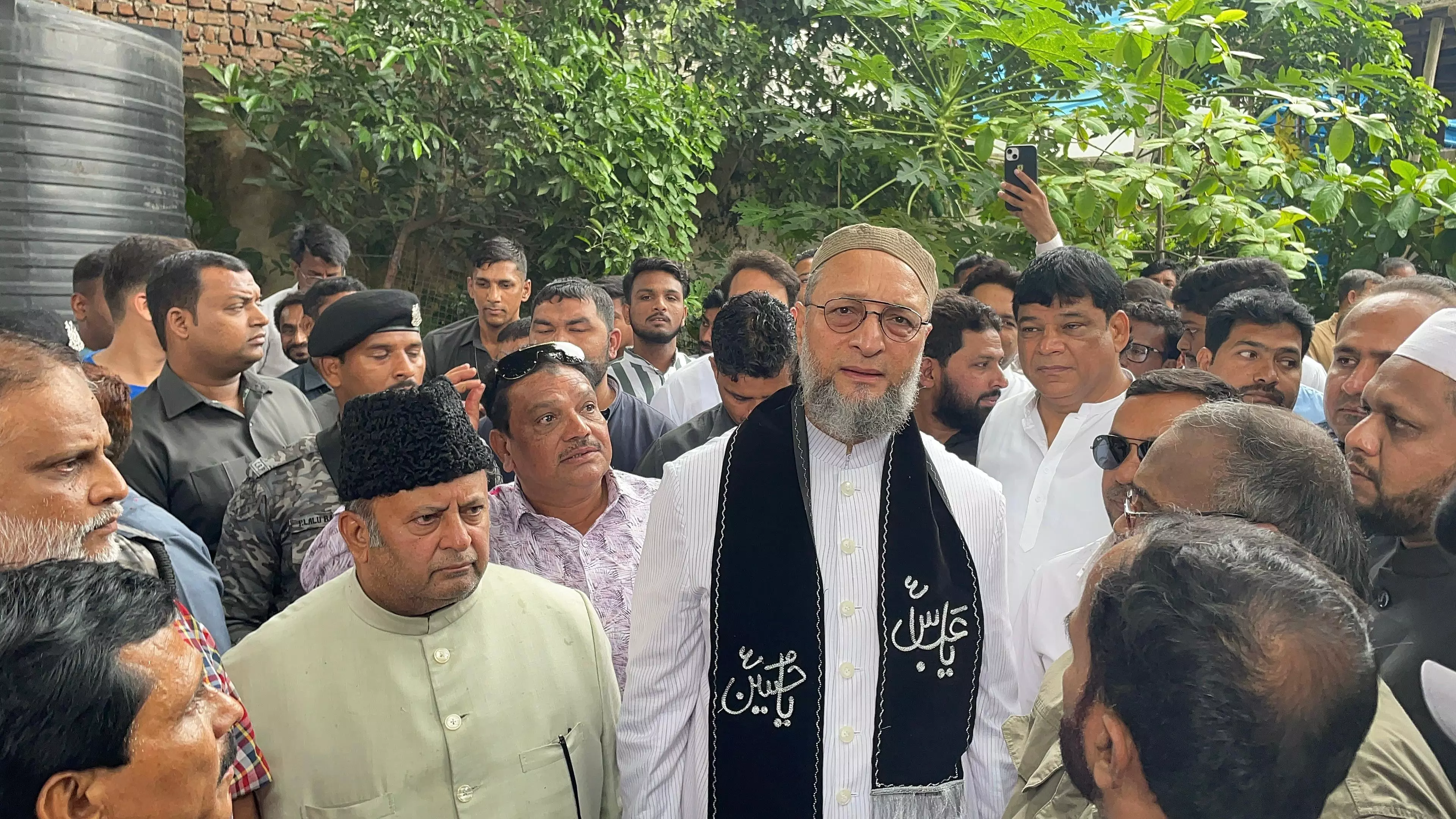 Owaisi Felicitated by Shia Community Owaisi Felicitated by Shia Community