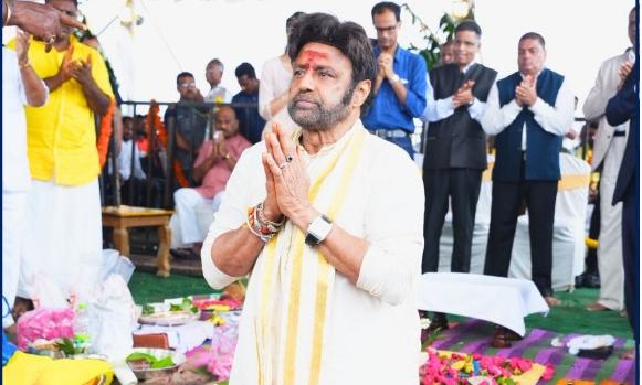 Balakrishna Launches Cancer Hospital Construction in Amaravati