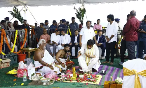 Balakrishna Lays Foundation  for Basavatarakam Indo-American Cancer Hospital in Amaravati