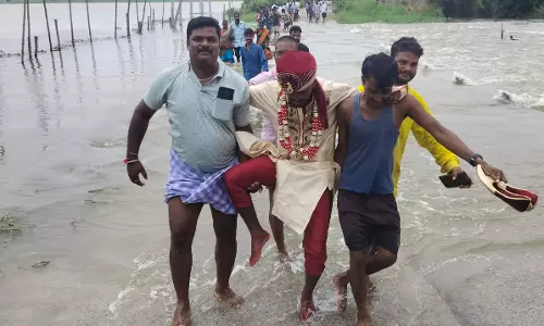 Overflowing Causeway Delays Wedding By 5 Hours