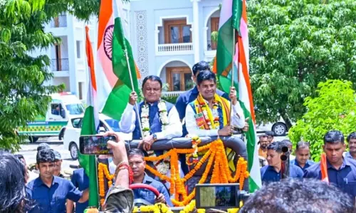 Odisha CM Mohan Majhi Leads Grand Tiranga Yatra In Cuttack Odisha CM Mohan Majhi Leads Grand Tiranga Yatra In Cuttack