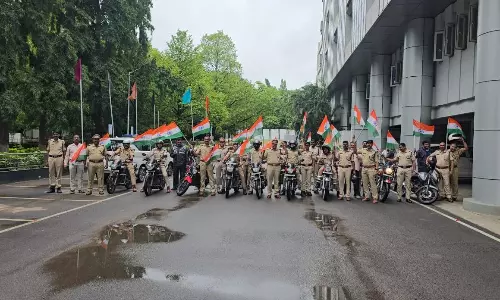 RPF Personnel Take Out Har Ghar Tiranga Rally