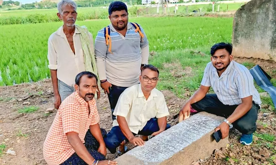 Gajapati-era Stone Inscription Found In Vijayawada