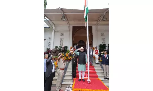 Independence Day Celebrated with Patriotism, Fervour Across Telangana Independence Day Celebrated with Patriotism, Fervour Across Telangana