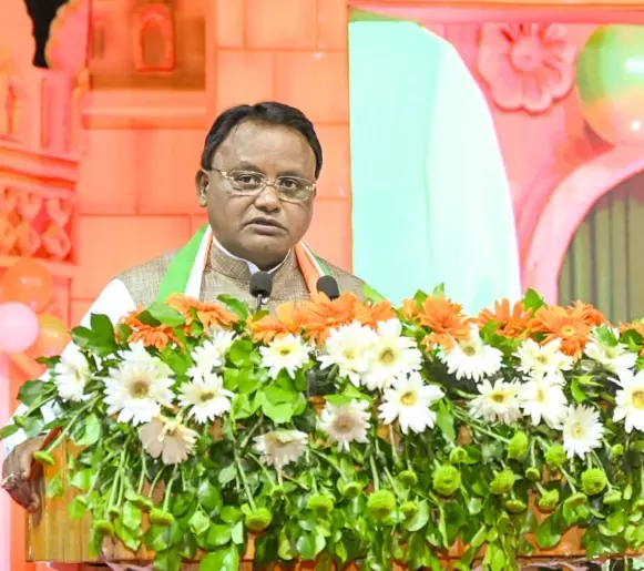 CM Majhi Promises Jobs, Security and Growth in I-Day Address