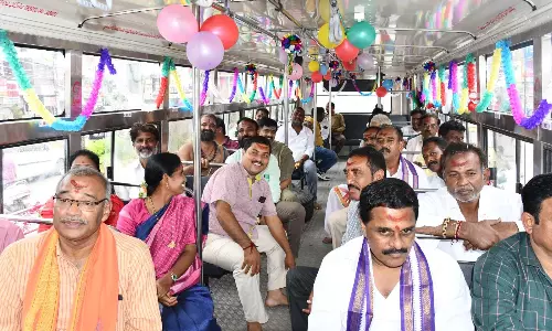 Bus Service Launched For Bhadrakali Temple Devotees Bus Service Launched For Bhadrakali Temple Devotees