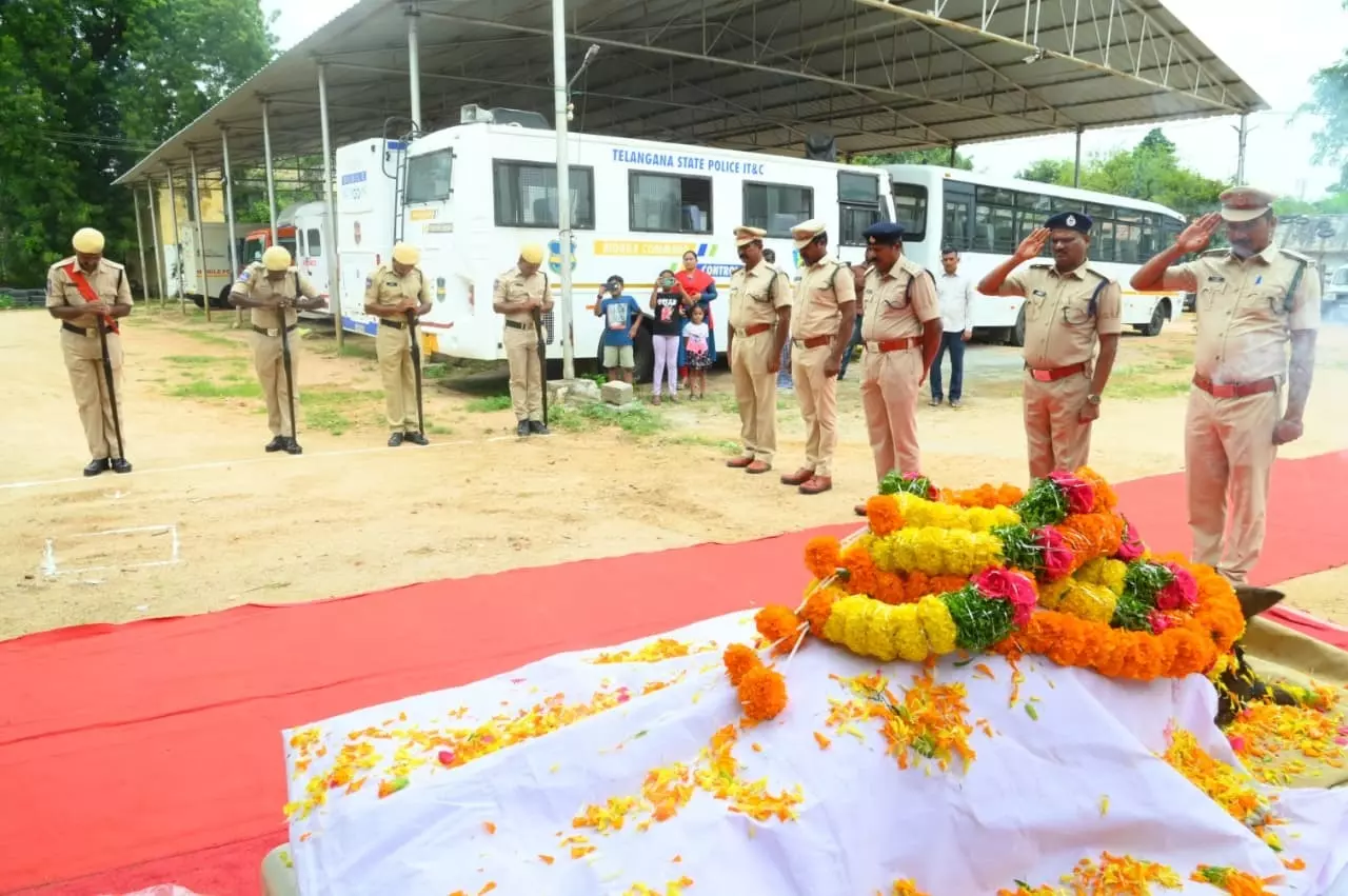 Crime Buster Tracker Dog Pinky Laid to Rest with Police Honours