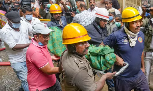 Bengaluru Building Fire: Shivakumar Blames Illegal Buildings