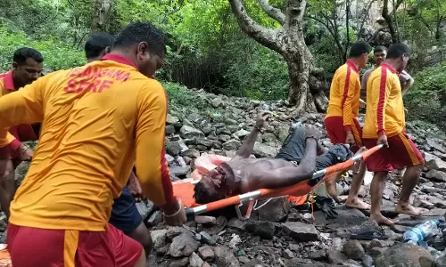 Youth Drowns at Yedu Bavula Waterfalls in Mahbubabad Youth Drowns at Yedu Bavula Waterfalls in Mahbubabad