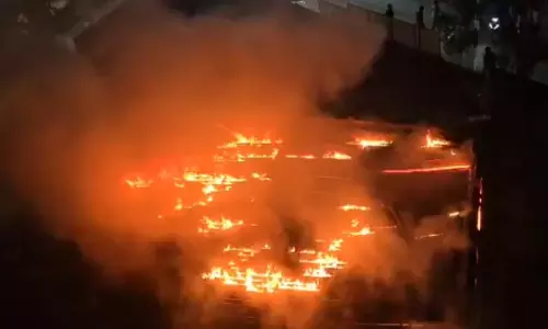 Telangana: Major Fire At Mattress Firm