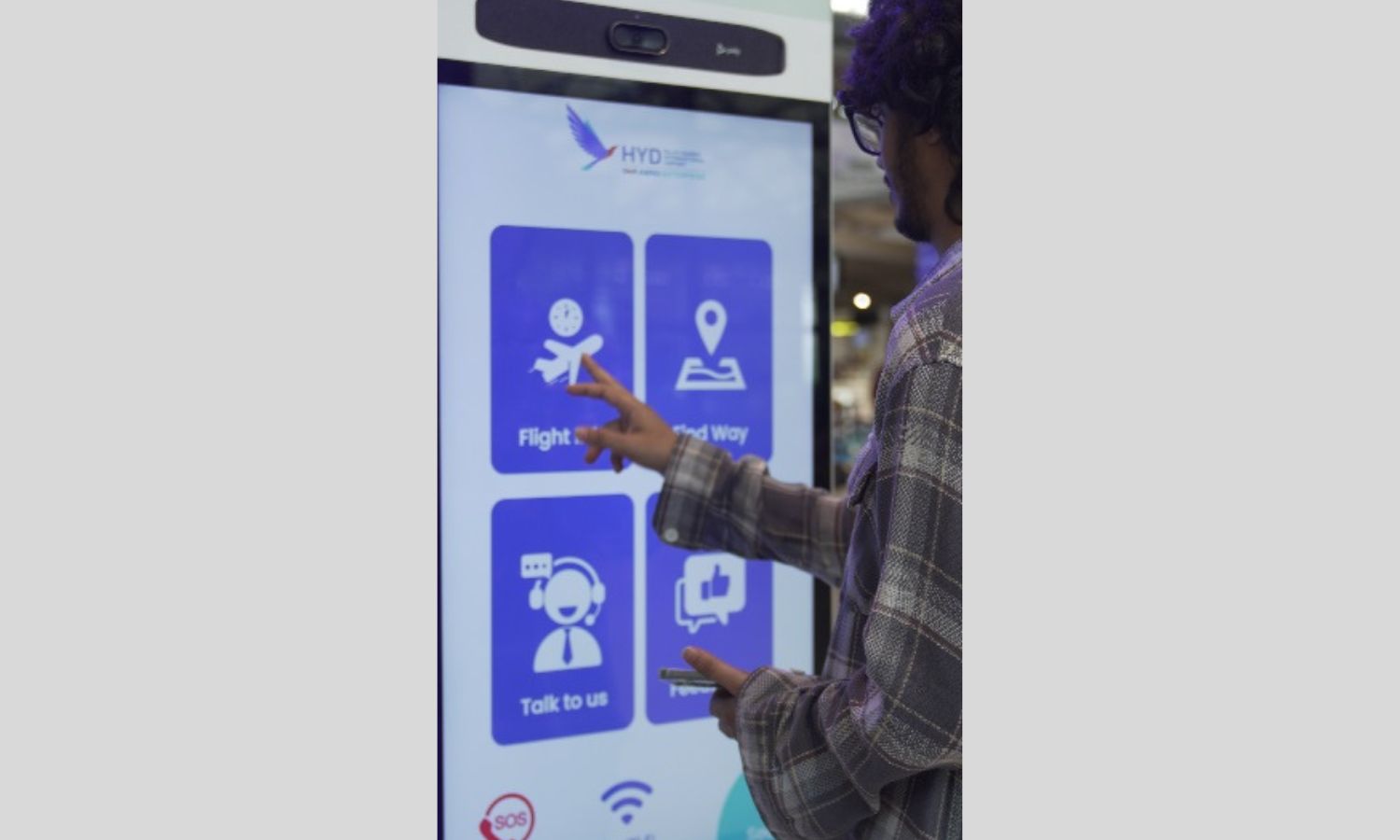 Hyderabad Airport Unveils Smart Kiosks, Maps for Travelers
