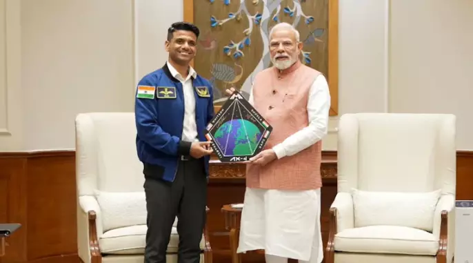 Modi Meets Shubhanshu Shukla After Historic ISS Mission Modi Meets Shubhanshu Shukla After Historic ISS Mission
