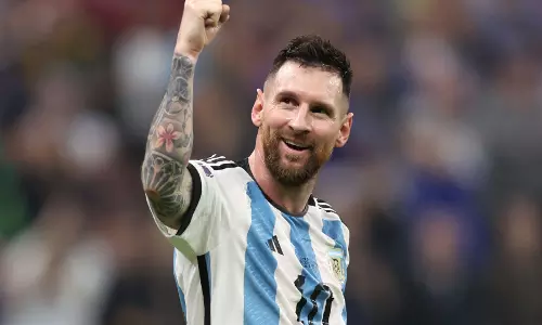 Revanth to Play Messi at Uppal Stadium