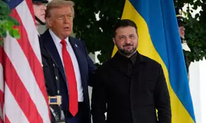 Zelenskyy Arrives For White House Meeting On Russia-Ukraine War
