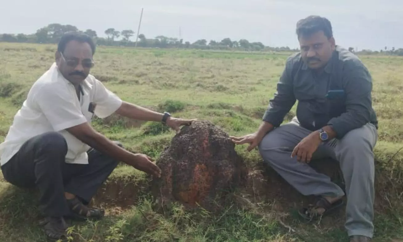 Students Unearth Ancient Relics Near Chittedu During Field Study
