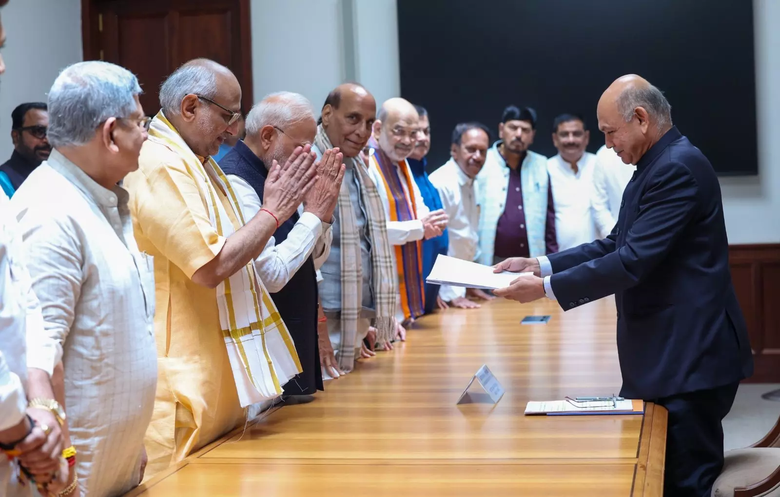 NDAs Radhakrishnan Files Nomination For VP Election