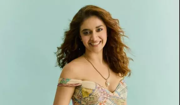 Keerthy Suresh Is Mesmerizing In Multicolored Dress