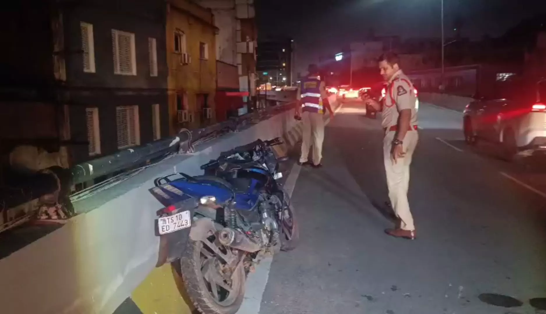 Two Die, One Injured as Bike Falls from Punjagutta Flyover