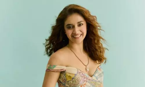 Keerthy Suresh Is Mesmerizing In Multicolored Dress