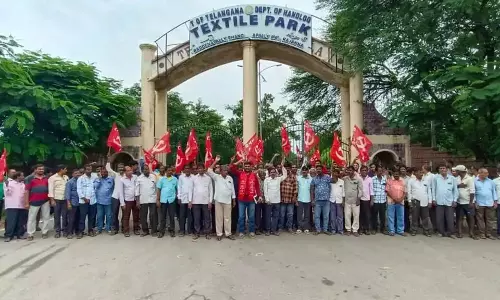 Sircilla Textile Park Workers Launch Strike over Wages