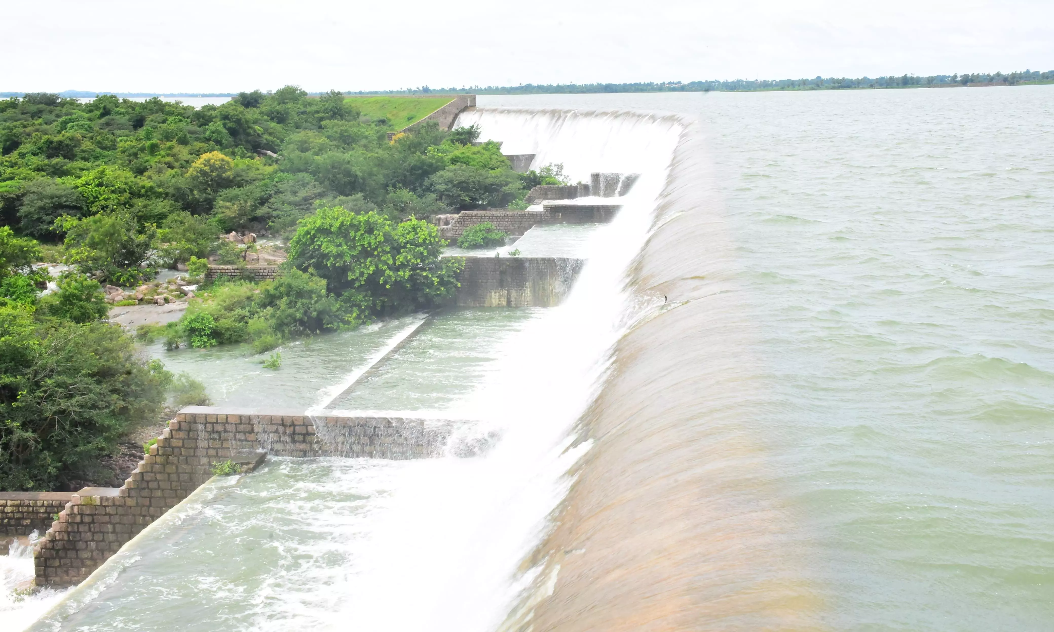Upper Manair Dams Water Level Reaches Full Capacity