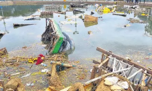 Fishermen Want Ganesh Idols’ Immersion Halted Along Pedajalaripeta Coast Fishermen Want Ganesh Idols’ Immersion Halted Along Pedajalaripeta Coast