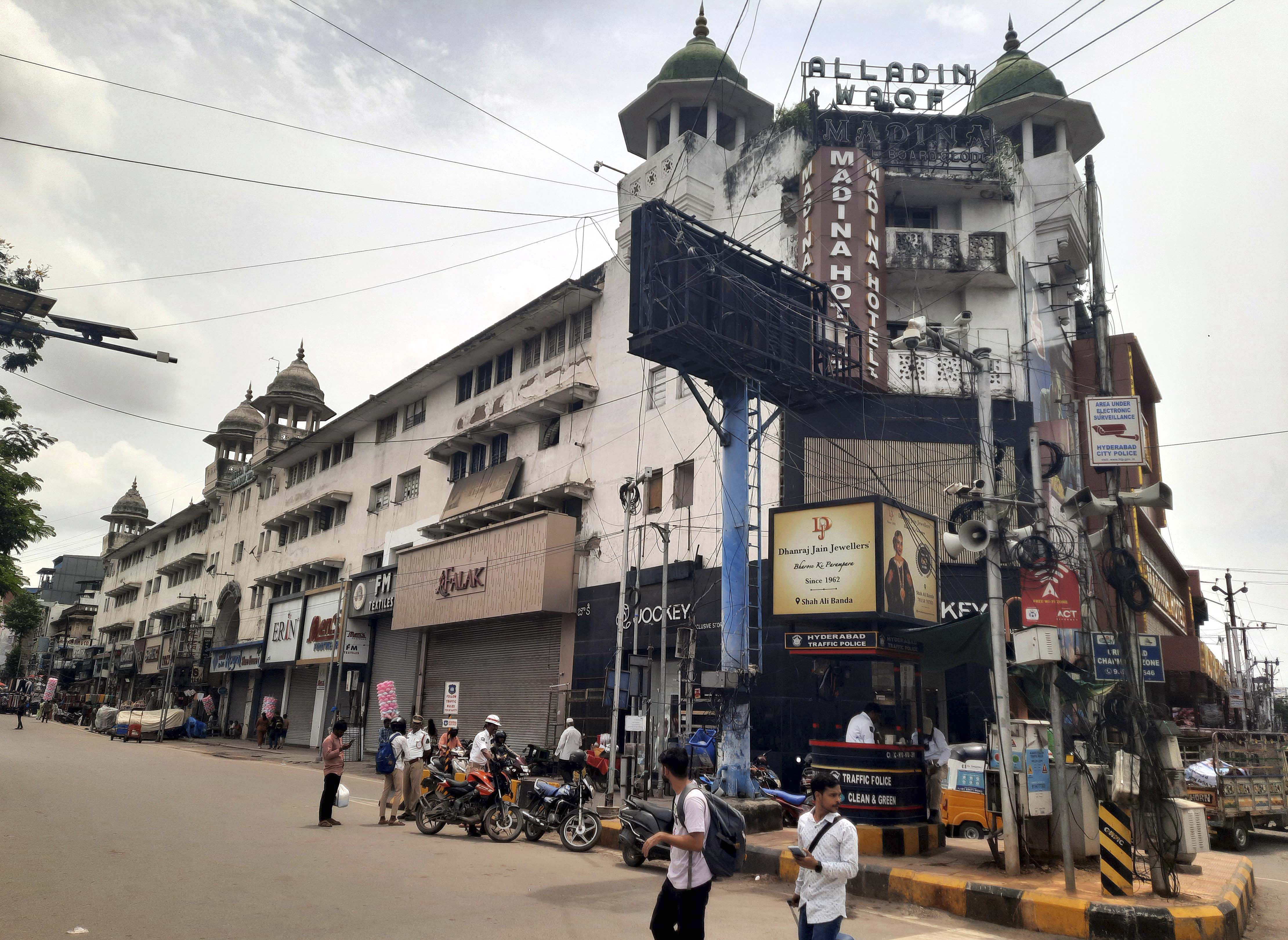 Historic Madina Building in Hyderabad Faces Structural Issues