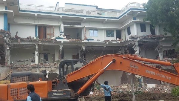 Bhopal Mansion of Drug Traffickers Demolished for Encroachment