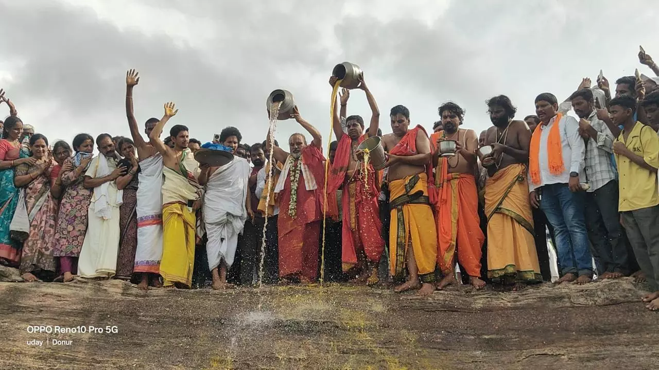 Villagers Uphold Ancient Varadha Pasham Ritual in Jagtial