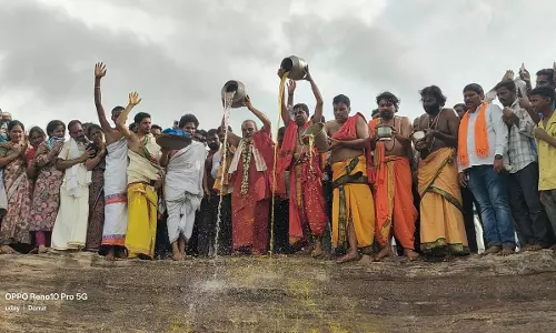 Villagers Uphold Ancient Varadha Pasham Ritual in Jagtial