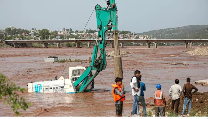 Heavy Rains Lash J&K, Flood-Like Situation in Jammu; Vital Bridge Damaged