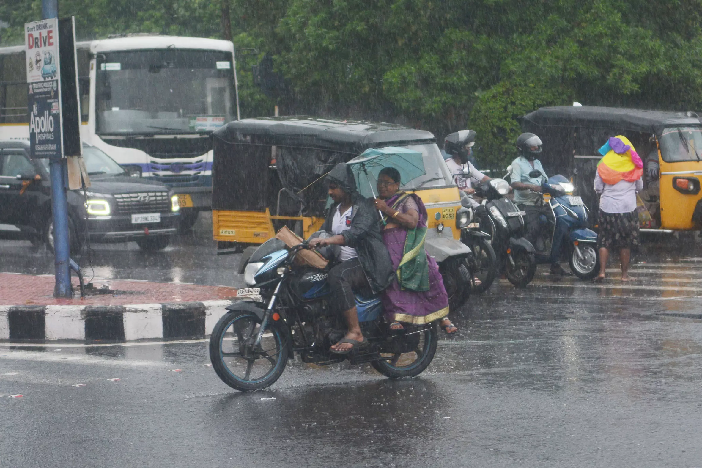 Rain Lashes North Andhra, Low Pressure To Form Today